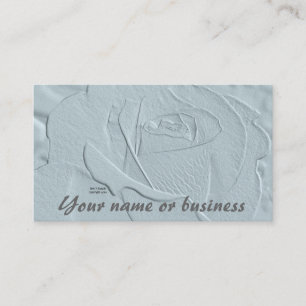 Prägeartige Blick-Rosen-Licht-aquamarine Visitenkarte