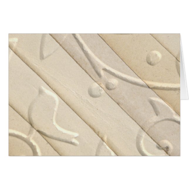 Prägeartige Papierentwurfs-Karte (Vorderseite (Horizontal))