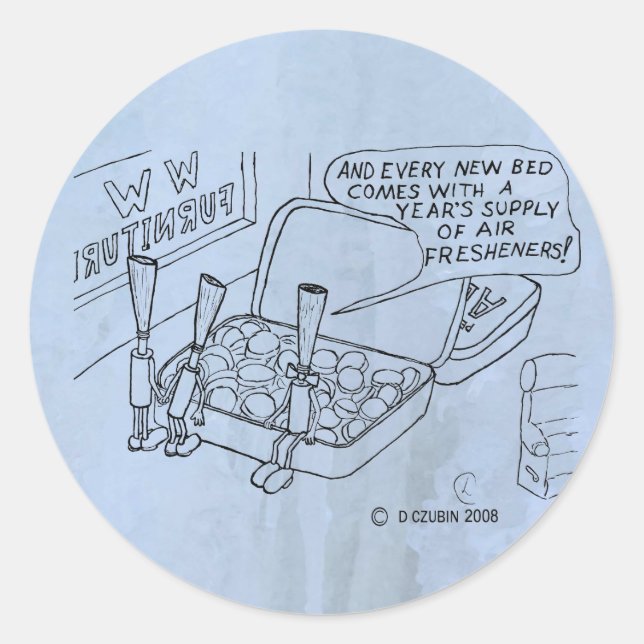 Prägebett Klassischer Rundaufkleber Runder Aufkleber (Vorderseite)