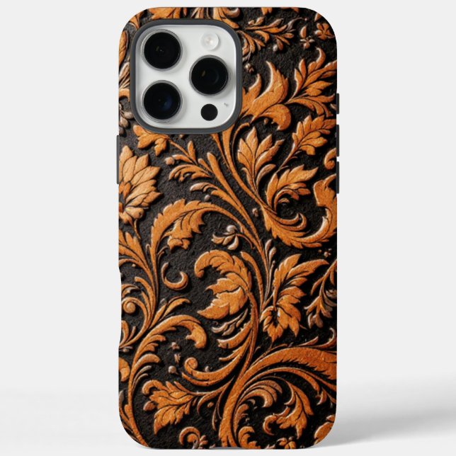 Prägeprägtes Lederdesign Case-Mate iPhone Hülle (Rückseite)