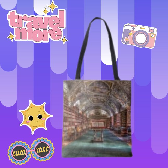 Prager Bibliothek Modernes Kloster Foto Tote Tag (Von Creator hochgeladen)