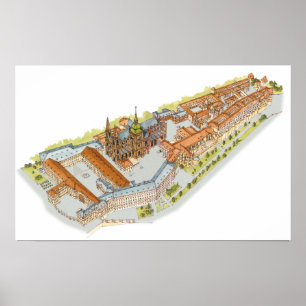 Prager Burg. Prag Tschechische Republik Poster