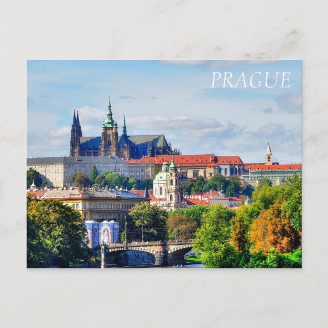Prager Burgpanorama Postkarte (Vorderseite)