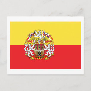 Prager Flagge Postkarte