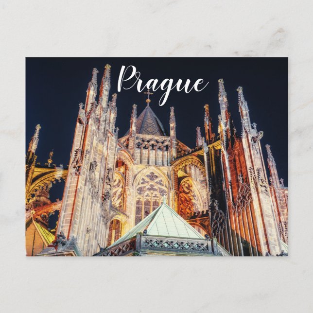 Prager Kathedrale der Heiligen Vitus Postkarte (Vorderseite)