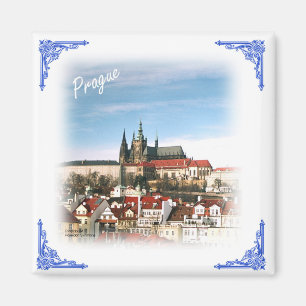 Prager Stadt und Burg-Tschechische Republik Magnet