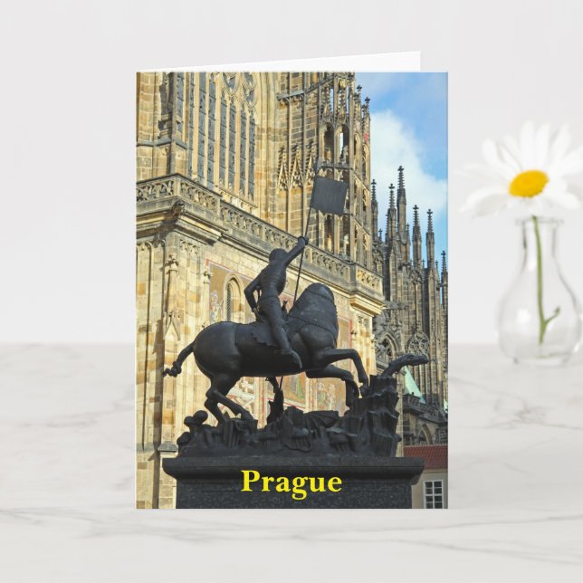Prager Statue Karte (Kleine Pflanze)