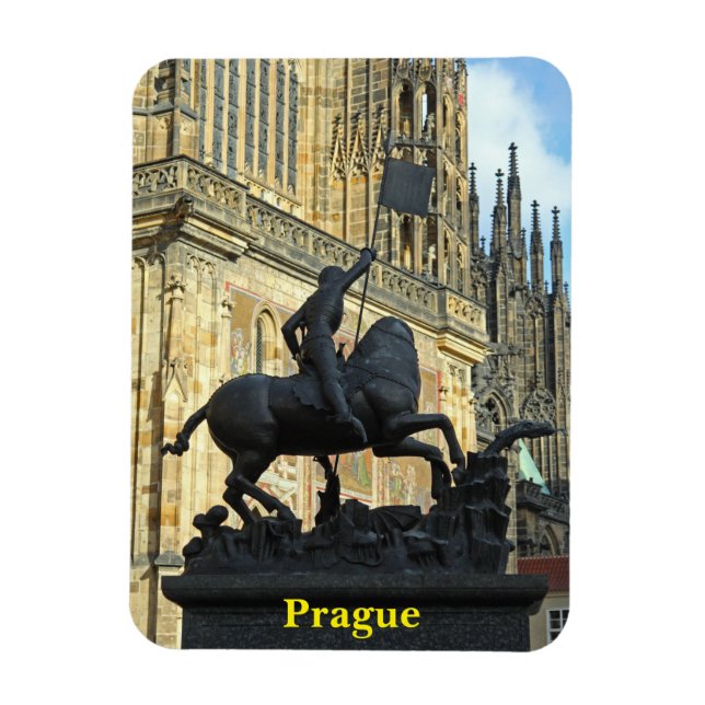 Prager Statue Magnet (Vertikal)