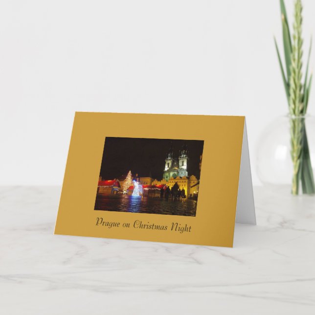 Prager Weihnachtskarte Feiertagskarte (Vorderseite)