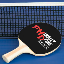 Prägnant gemacht - Design für Black PHD-Abschluss Tischtennis Schläger