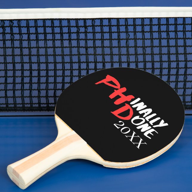 Prägnant gemacht - Design für Black PHD-Abschluss Tischtennis Schläger (InSitu)