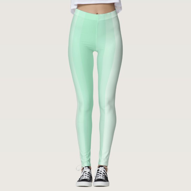 Prägnante, weiße Streifen moderne moderne Vorlage Leggings (Vorderseite)