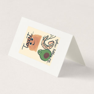 Prags und Avocado ''Toast the happy pair' card