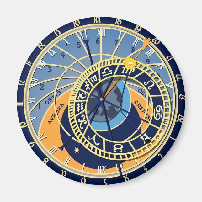 Prague Astrologic Clock Magnet