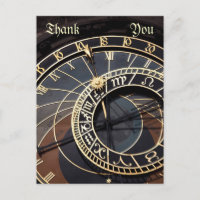 prague astronomische Uhr danke Postkarte