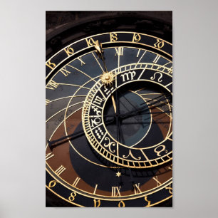 Prague astronomisches Uhr-Poster Poster
