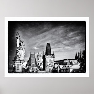 Prague & Charles Bridge Tower /Tschechien Poster