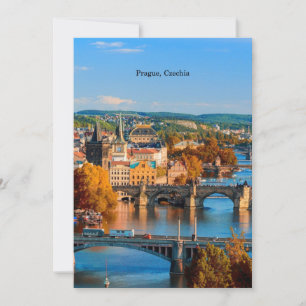 Prague Czechia Bridges Karte