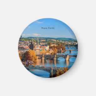 Prague Czechia Bridges Magnet
