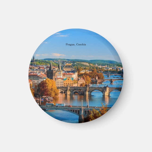 Prague Czechia Bridges Magnet (Vorne)