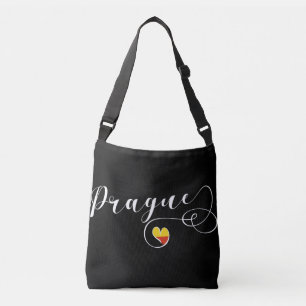 Prague Heart Bag, Tschechische Republik Tragetaschen Mit Langen Trägern