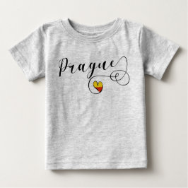 Prague Heart, Tschechische Republik Baby T-shirt