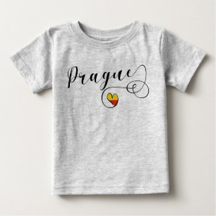 Prague Heart, Tschechische Republik Baby T-shirt