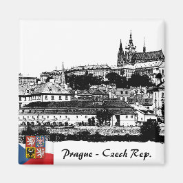 Prague Magnet, Charles Bridge / Prague Castle Magnet