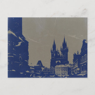 PRAGUE OLD TOWND SQUARE POSTKARTE