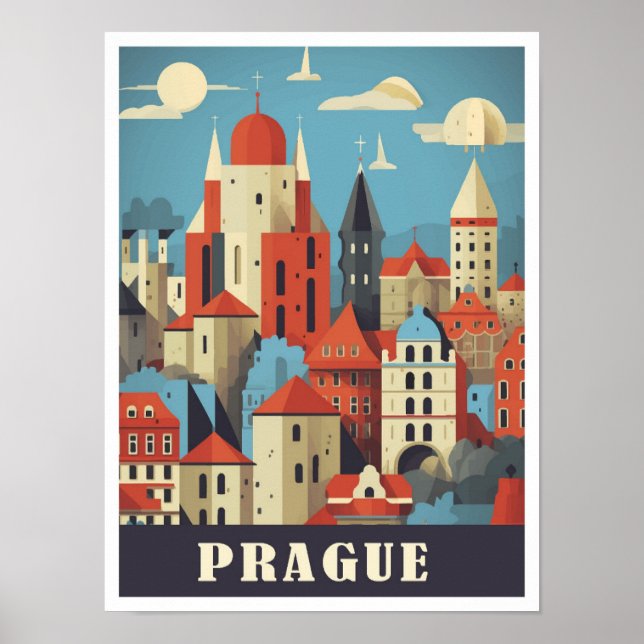 Prague Tschechische Kunstausstellung Poster (Vorne)