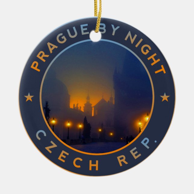 Praha by Night Keramikornament (Vorne)