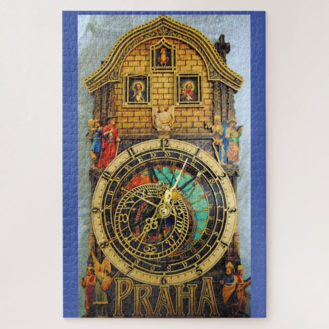 PRAHA CLOCK CZECHOSLOVAKIA PUZZLE (Vertikal)