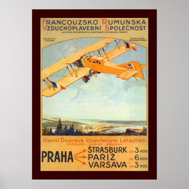 Praha ~ Franco Roumanie Poster (Vorne)