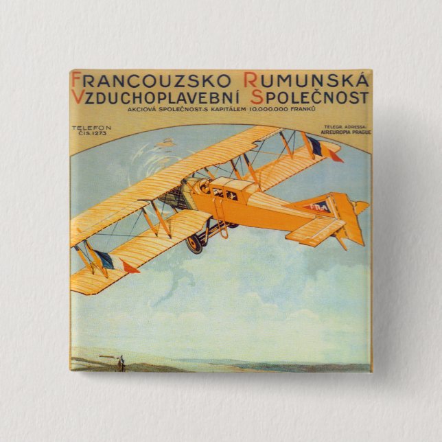 Praha ~ Franco Rumänien Button (Vorderseite)
