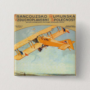 Praha ~ Franco Rumänien Button