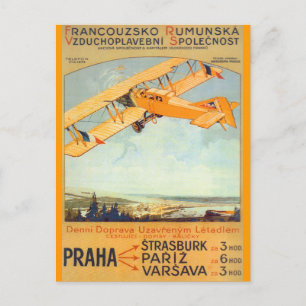 Praha ~ Franco Rumänien Postkarte