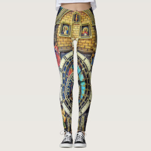 PRAHA PRAG ASTRONOMISCHE KLOCK LEGGINGS