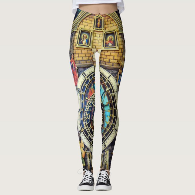 PRAHA PRAG ASTRONOMISCHE KLOCK LEGGINGS (Vorderseite)