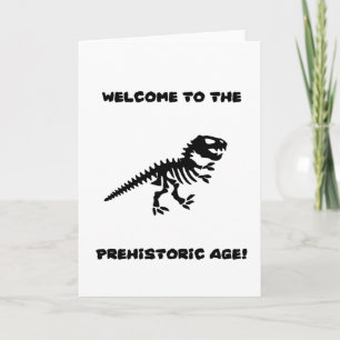 Prähistorische Funny Birthday Card Karte