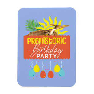 Prähistorische Geburtstagspartei Pterodactyl Dino Magnet