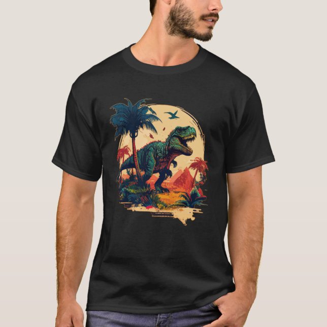 Prähistorische krebserregende Dinosaurier Jurassic T-Shirt (Vorderseite)
