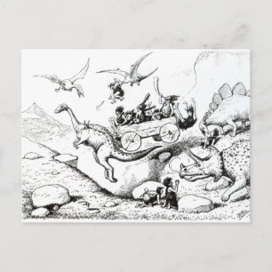 Prähistorische Päpste, 1894 Postkarte