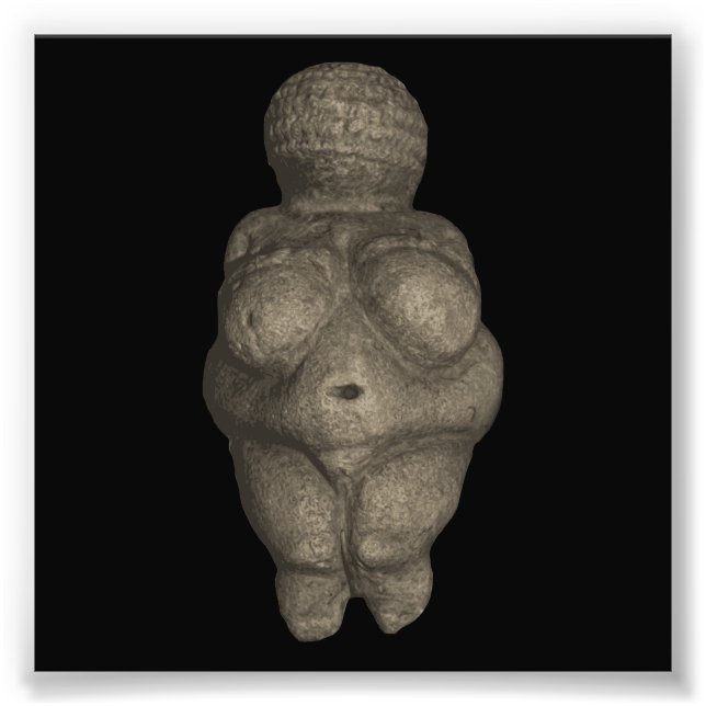 Prähistorische Venus Figurine Fotodruck (Vorne)
