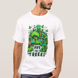 Prähistorische Wächter: Rett der Bäume T-Shirt