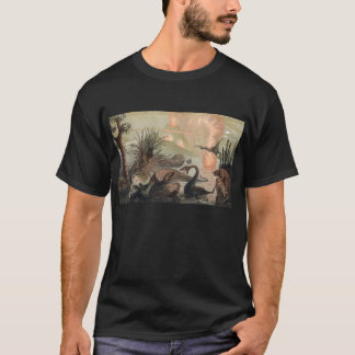 Prähistorische Weltantiken-Druck T-Shirt