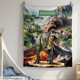 Prähistorischer Dinosaurier Blanket Geburtstagsges Fleecedecke