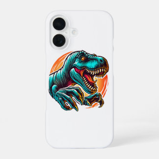 Prähistorischer epischer Dino-Angriff T-Rex iPhone 16 Hülle