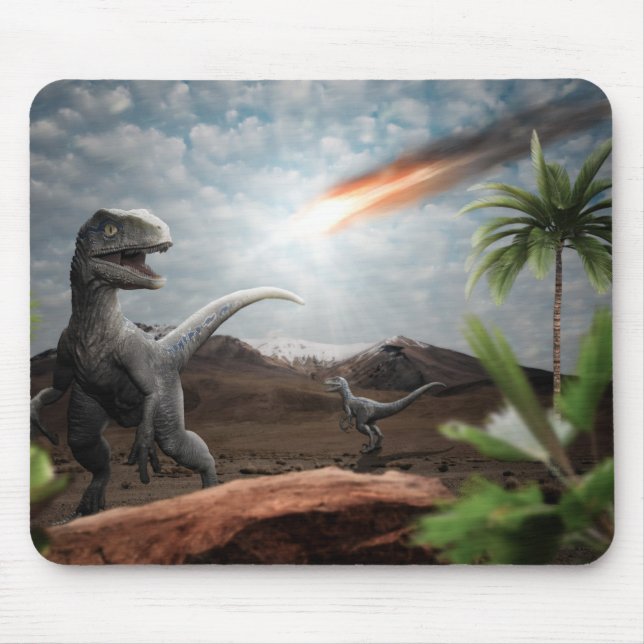 Prähistorischer Meteor Strike Mousepad (Vorne)