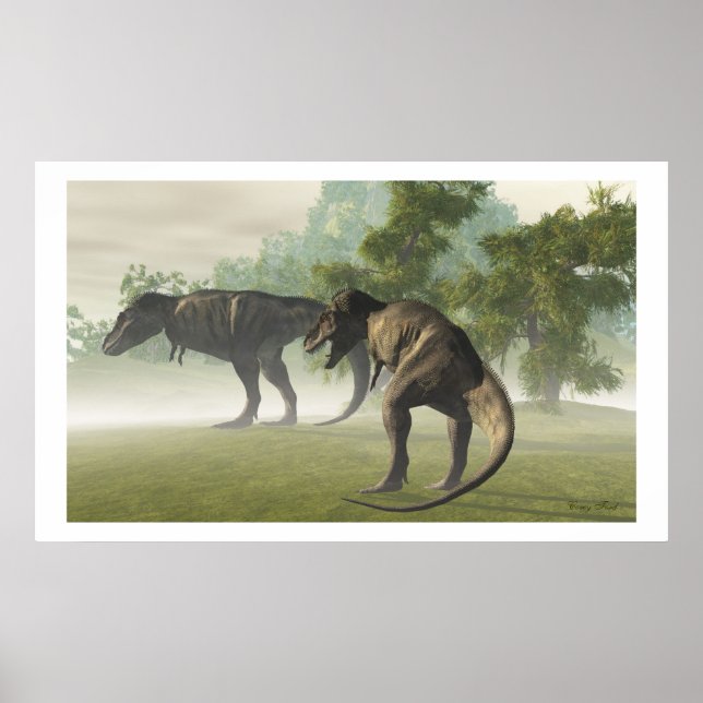 PRÄHISTORISCHER T-REX-DRUCKER POSTER (Vorne)