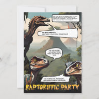 Prähistorisches Dinosaurier-Themed Graphic Novel G